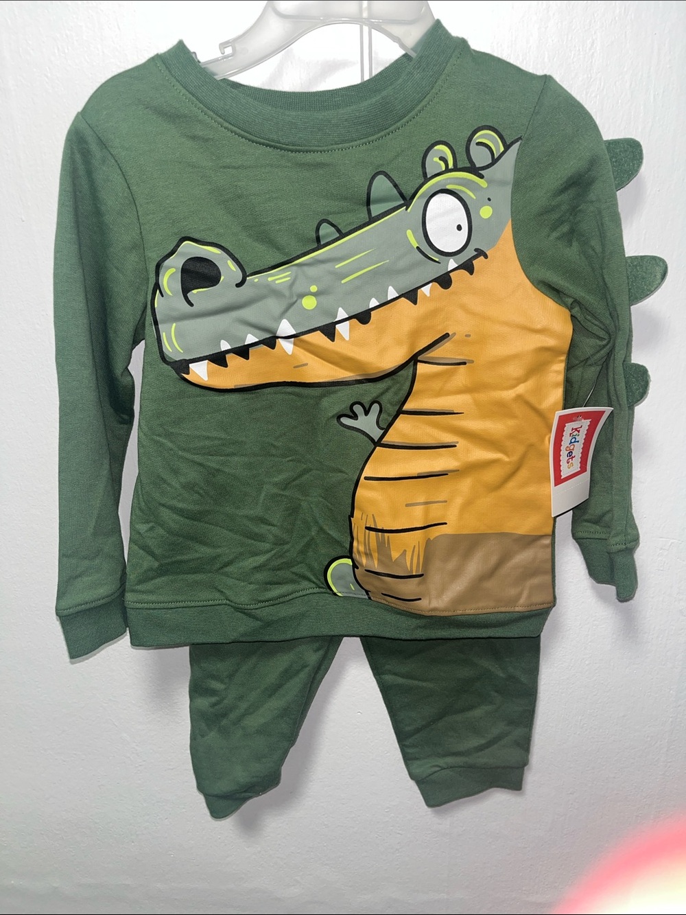 Kids Headquarters Green and Orange Crocodile Sleep Set